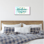 Vriendelijkheid is gratis - Strooi het overal neer Canvas Afdruk (Insitu (Slaapkamer))