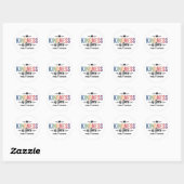 Vriendelijkheid is gratis Strooi het overal rond Ronde Sticker (Vel)