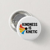 Vriendelijkheid is Kinetisch Ronde Button 3,2 Cm (Voorkant /achterkant)