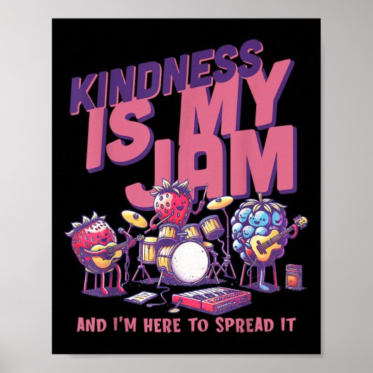Vriendelijkheid is mijn jam en ik ben hier om het poster (Voorkant)