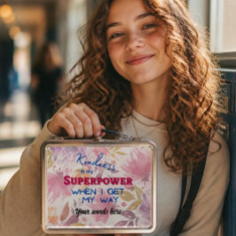 Vriendelijkheid is mijn superkracht Metal Lunchbox