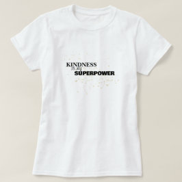 Vriendelijkheid is mijn superkracht Minimalistisch T-shirt