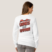 Vriendelijkheid is mijn superkracht Stout Comic-St T-shirt (Achterkant volledig)