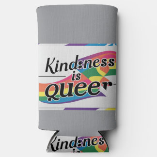 Vriendelijkheid is Queer - Ontworpen door ShelloCB Seltzer Blikjeskoeler