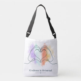 Vriendelijkheid Is Universeel Pride Hart Ontwerp Crossbody Tas