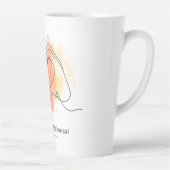 Vriendelijkheid is universeel Pride Heart Design Latte Mok (Rechts)