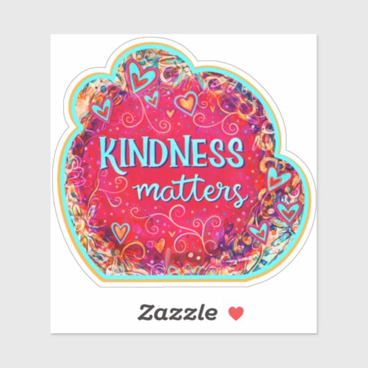 Vriendelijkheid is van belang bloemeninspiratie R Sticker (Vel)