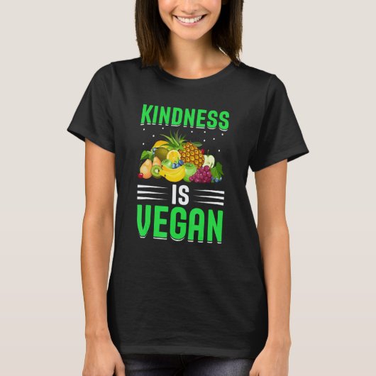 Vriendelijkheid Is Veganistisch T-shirt (Voorkant)