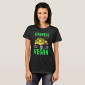 Vriendelijkheid Is Veganistisch T-shirt (Voorkant volledig)