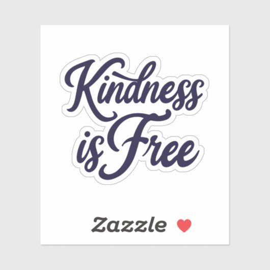 Vriendelijkheid is vrije Sticker (Vel)