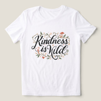 Vriendelijkheid is Wilde Bloemige Whimsical Kunst Tri-Blend Shirt