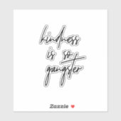 Vriendelijkheid is zo Gangster Inspirerend Quote Sticker (Vel)