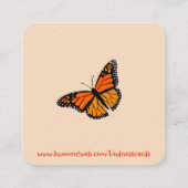 Vriendelijkheid Kaart: "Geloof in jezelf" Kaarten Vierkante Visitekaartje (Achterkant)