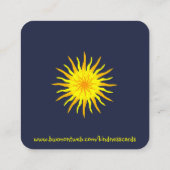 Vriendelijkheid Kaart: "Je bent Geweldige" Kaarten Vierkante Visitekaartje (Achterkant)