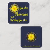Vriendelijkheid Kaart: "Je bent Geweldige" Kaarten Vierkante Visitekaartje (Voorkant / Achterkant)