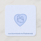 Vriendelijkheid Kaart: "Je bent niet alleen" Kaart Vierkante Visitekaartje (Achterkant)