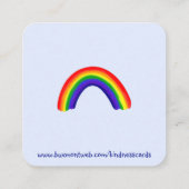 Vriendelijkheid Kaart: "Je verdient het om gelukki Vierkante Visitekaartje (Achterkant)