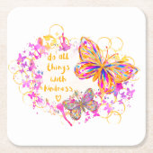 Vriendelijkheid  kartonnen onderzetters (Voorkant)