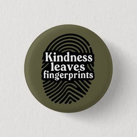 Vriendelijkheid Laat Vingerafdrukken Ronde Button 3,2 Cm (Voorkant)