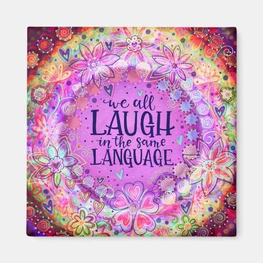 vriendelijkheid leuk lachen dezelfde taal magneet (Voorkant)