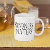 Vriendelijkheid Matters, Eenvoudig zwart wit minim Koffiemok