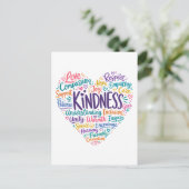 Vriendelijkheid, mededogen, empathie en respect briefkaart (Staand voorkant)