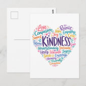 Vriendelijkheid, mededogen, empathie en respect briefkaart (Voorkant / Achterkant)