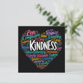 Vriendelijkheid, mededogen, empathie en respect kaart (Staand voorkant)