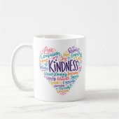 Vriendelijkheid, mededogen, empathie en respect koffiemok (Links)