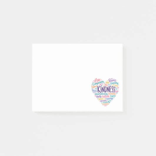 Vriendelijkheid, mededogen, empathie en respect post-it® notes (Voorkant)