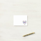 Vriendelijkheid, mededogen, empathie en respect post-it® notes (Op bureau)