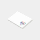 Vriendelijkheid, mededogen, empathie en respect post-it® notes (Schuin)