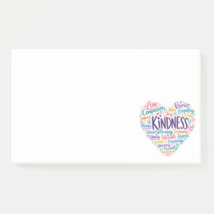 Vriendelijkheid, mededogen, empathie en respect post-it® notes
