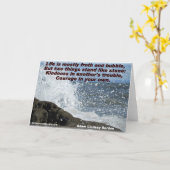 Vriendelijkheid & moed-Begroetende Kaart (Gele Bloem)