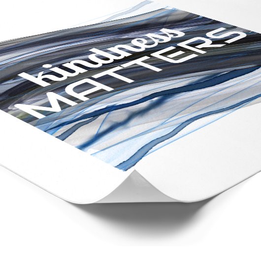 vriendelijkheid noteert minimalistische waterverf poster (Hoek)