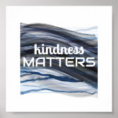 vriendelijkheid noteert minimalistische waterverf poster (Voorkant)