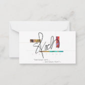 Vriendelijkheid Platte Nota Kaart Notitiekaartje (Achterkant)