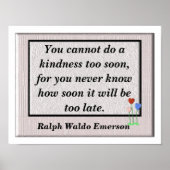 Vriendelijkheid Poster (Voorkant)