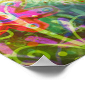  vriendelijkheid Quote Floral Inspirivity Poster (Hoek)