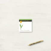 Vriendelijkheid Quote Geel Bloemen Inspirerend 3 x Post-it® Notes (Op bureau)