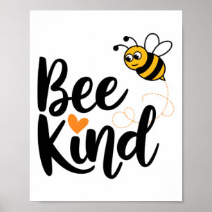 Vriendelijkheid quote met Oranje liefde bij Kind's Poster