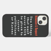 Vriendelijkheid & Respect iPhone Hoesje (Achterkant horizontaal)