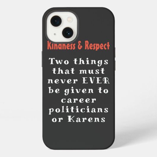 Vriendelijkheid & Respect iPhone Hoesje (Achterkant)