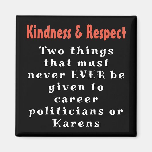 Vriendelijkheid & Respect Magneet (Voorkant)