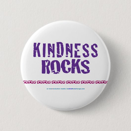 Vriendelijkheid Rocks Knop Ronde Button 5,7 Cm (Voorkant)