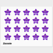 Vriendelijkheid Rocks Rainbow Star Stickers (Vel)