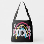 Vriendelijkheid Rocks Regenboog Crossbody Tas (Voorkant)