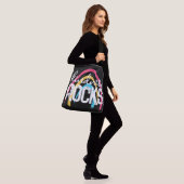 Vriendelijkheid Rocks Regenboog Crossbody Tas (Op model)