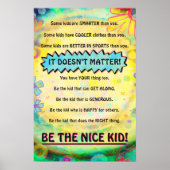  Vriendelijkheid School Leuk Kind Studenten Poster (Voorkant)