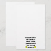 Vriendelijkheid -- Spreuken 22:9 Briefpapier (Voorkant / Achterkant)